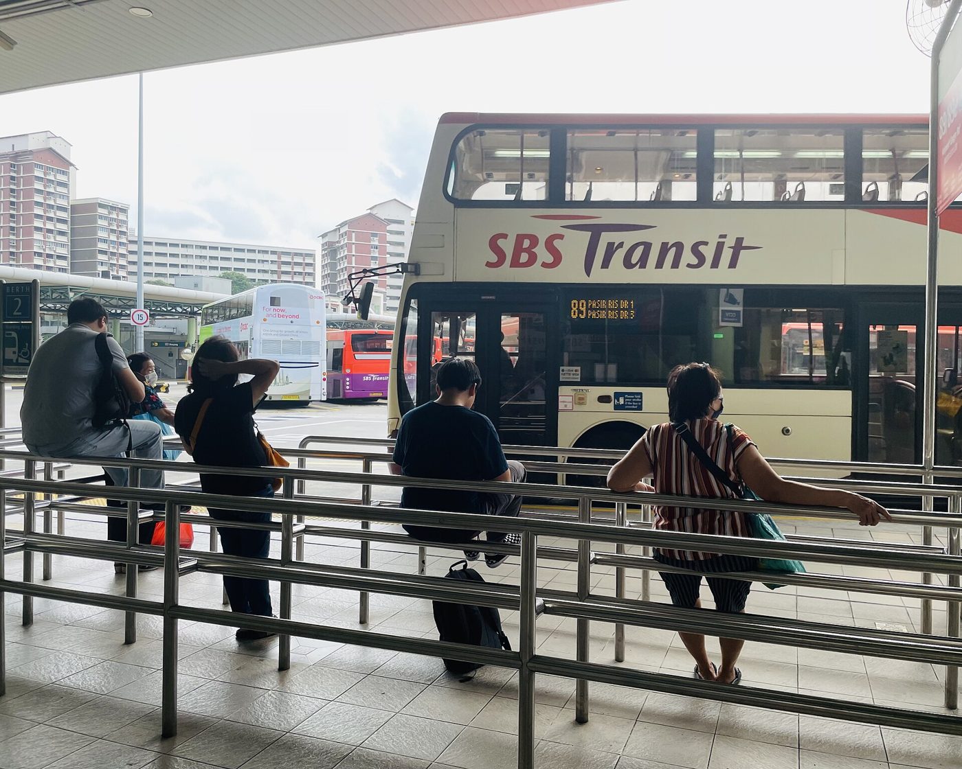 Hougang Central Bus Interchange, beside Hougang MRT station, 2023